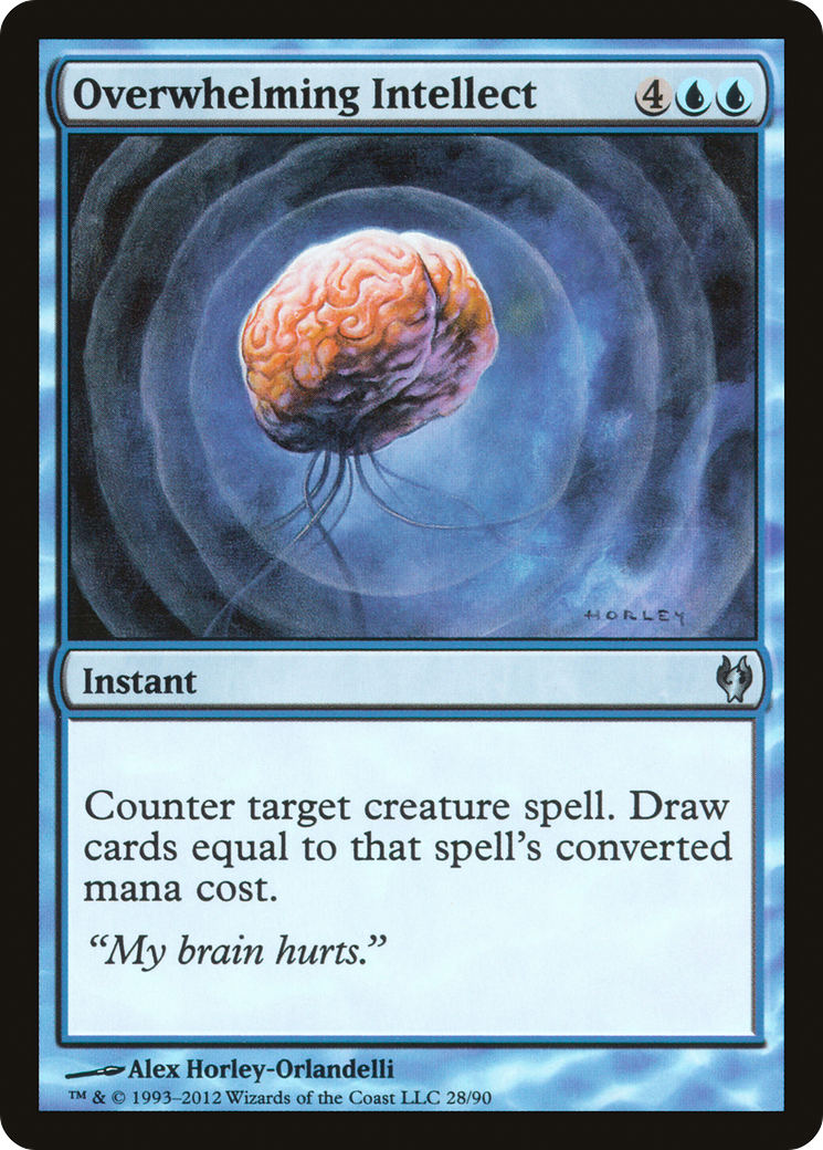 Overwhelming Intellect (DDJ-028) [Misc] Duel Decks: Izzet vs. Golgari MTG Single Wizards of the Coast