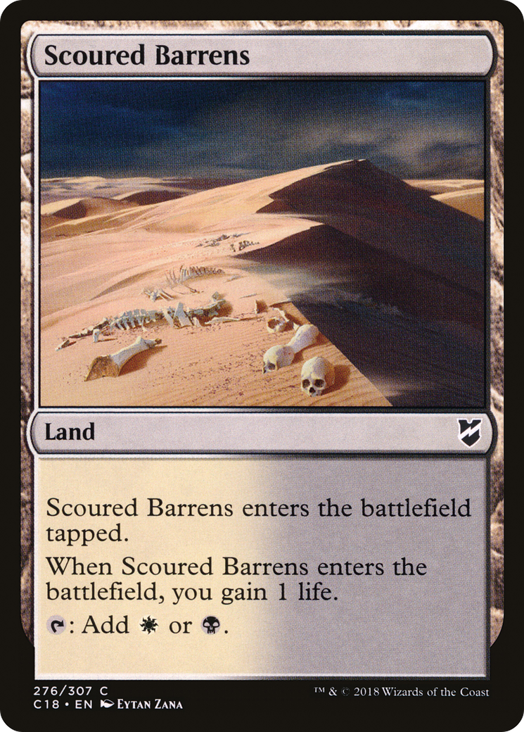 Scoured Barrens (C18-276) [Commander 2018] MTG Single Wizards of the Coast