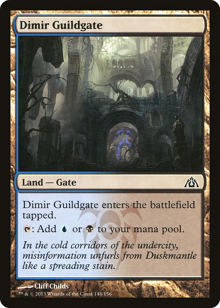 Dimir Guildgate (DGM-148) [Dragon's Maze] Foil MTG Single Wizards of the Coast