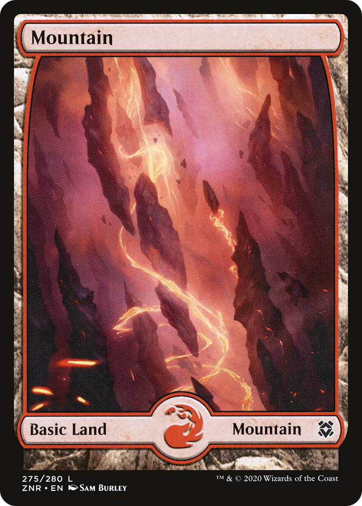 Mountain (ZNR-275) [Zendikar Rising] (Full Art) MTG Single Wizards of the Coast