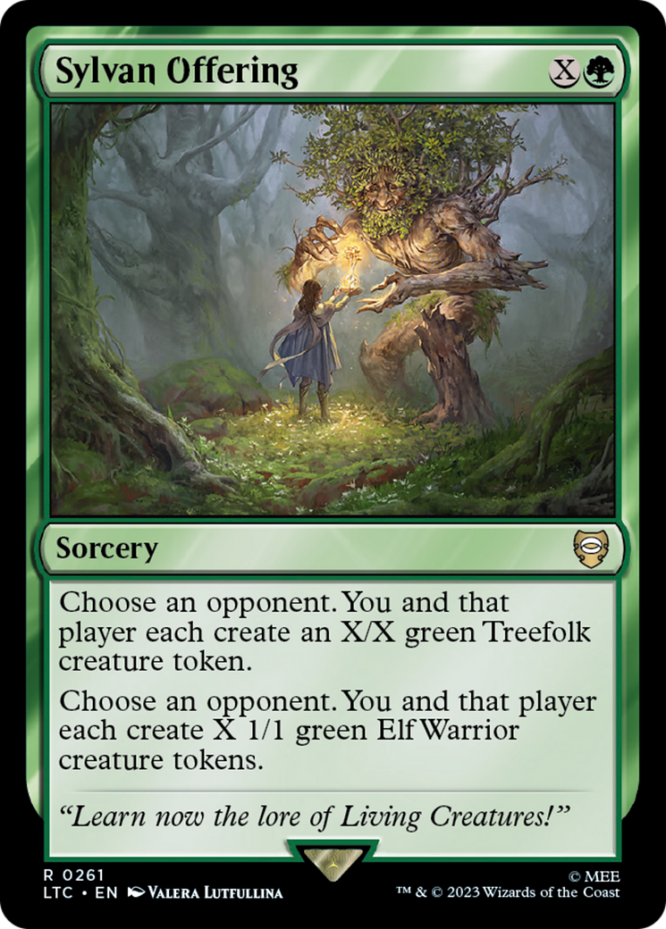 Sylvan Offering (LTC-261) [Tales of Middle-earth Commander] MTG Single Wizards of the Coast