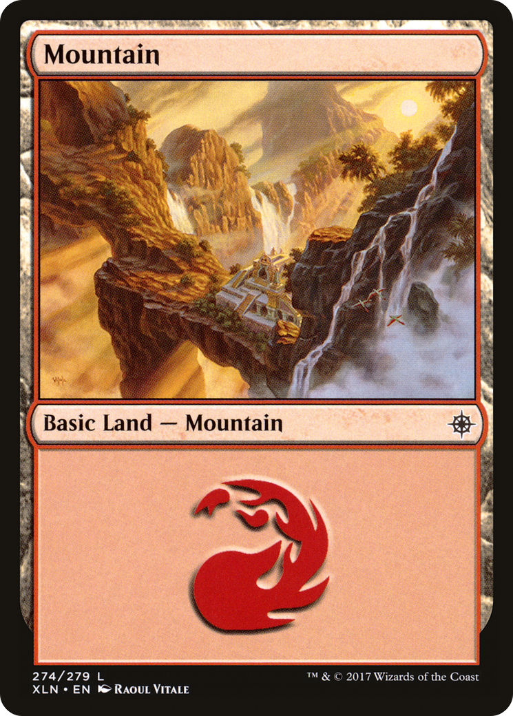 Mountain (274) (XLN-274) [Ixalan] Foil MTG Single Wizards of the Coast