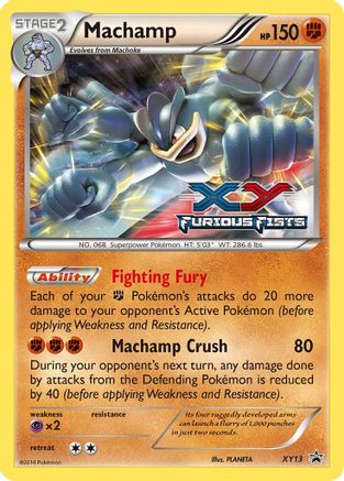 Machamp - XY13 (Prerelease) (/211) Holofoil [Promos: XY Promos] Pokemon Single Pokémon