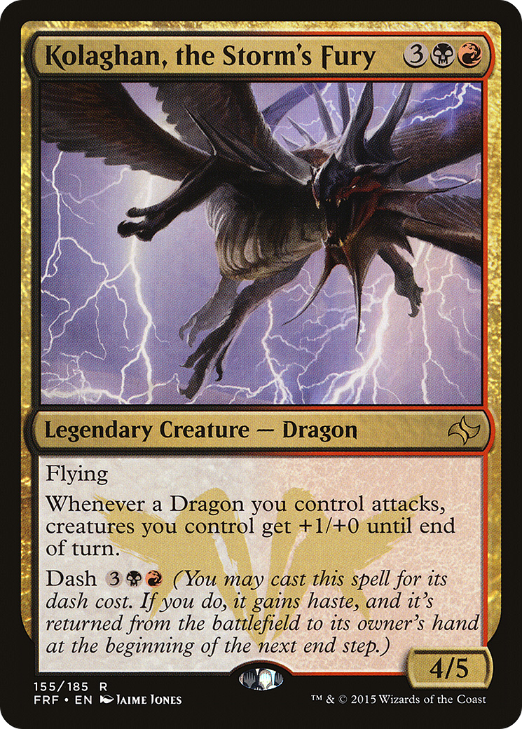 Kolaghan, the Storm's Fury (FRF-155) [Fate Reforged] Foil MTG Single Wizards of the Coast