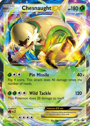 Chesnaught EX - XY18 (XY18/211) Holofoil [Promos: XY Promos] Pokemon Single Pokémon