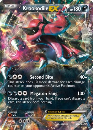 Krookodile EX - XY25 (XY25/211) Holofoil [Promos: XY Promos] Pokemon Single Pokémon