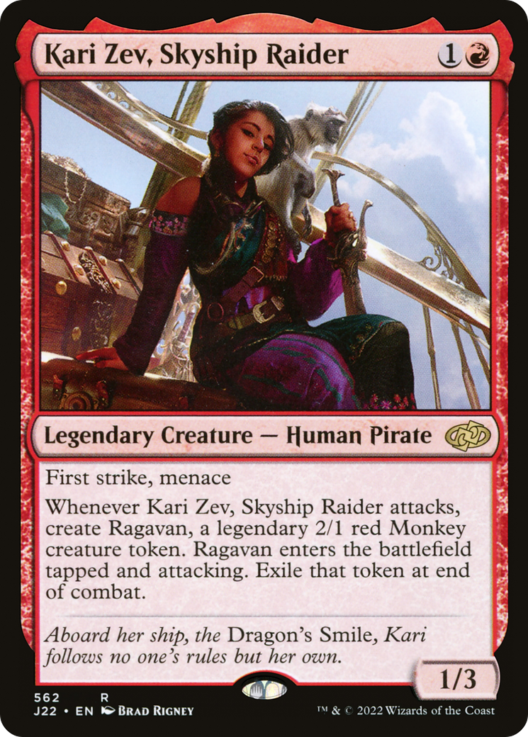 Kari Zev, Skyship Raider (J22-562) [Jumpstart 2022] MTG Single Wizards of the Coast