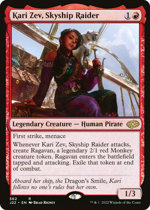 Kari Zev, Skyship Raider (J22-562) [Jumpstart 2022] MTG Single Wizards of the Coast