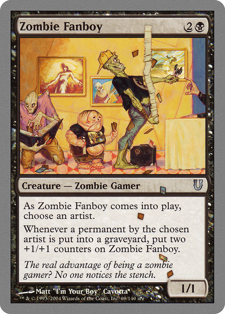 Zombie Fanboy (UNH-069) [Unhinged] Foil MTG Single Wizards of the Coast