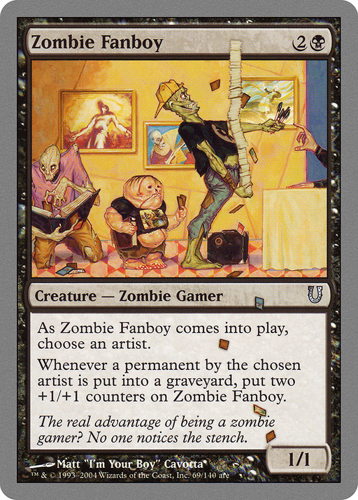 Zombie Fanboy (UNH-069) [Unhinged] Foil MTG Single Wizards of the Coast