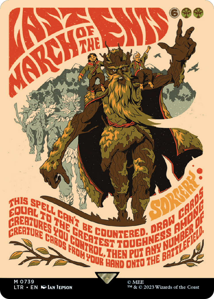 Last March of the Ents (Borderless Poster) (LTR-739) [The Lord of the Rings: Tales of Middle-earth] (Borderless) Foil MTG Single Wizards of the Coast