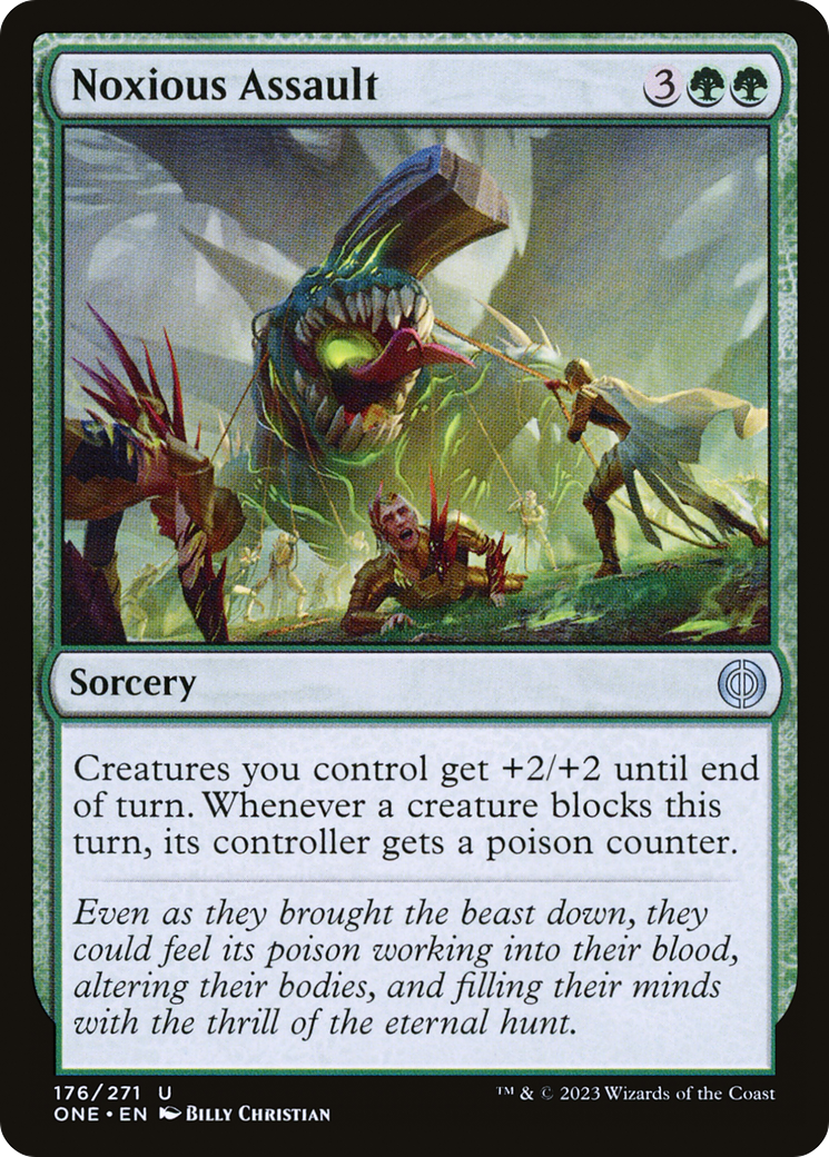 Noxious Assault (ONE-176) [Phyrexia: All Will Be One] Foil MTG Single Wizards of the Coast