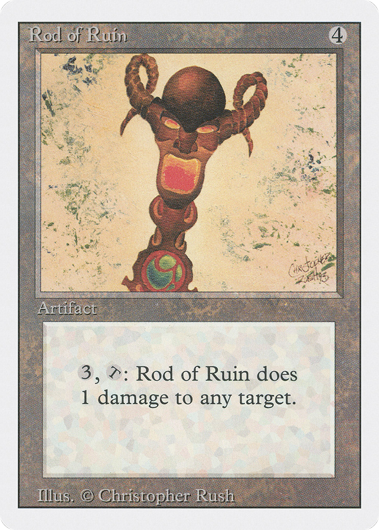 Rod of Ruin (3ED-273) [Revised Edition] MTG Single Wizards of the Coast