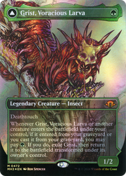 Grist, Voracious Larva (Textured Foil) (MH3-472) [Modern Horizons 3] (Borderless) Foil MTG Single Wizards of the Coast