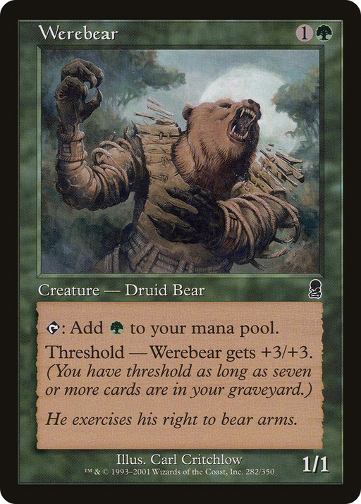 Werebear (ODY-282) [Odyssey] MTG Single Wizards of the Coast