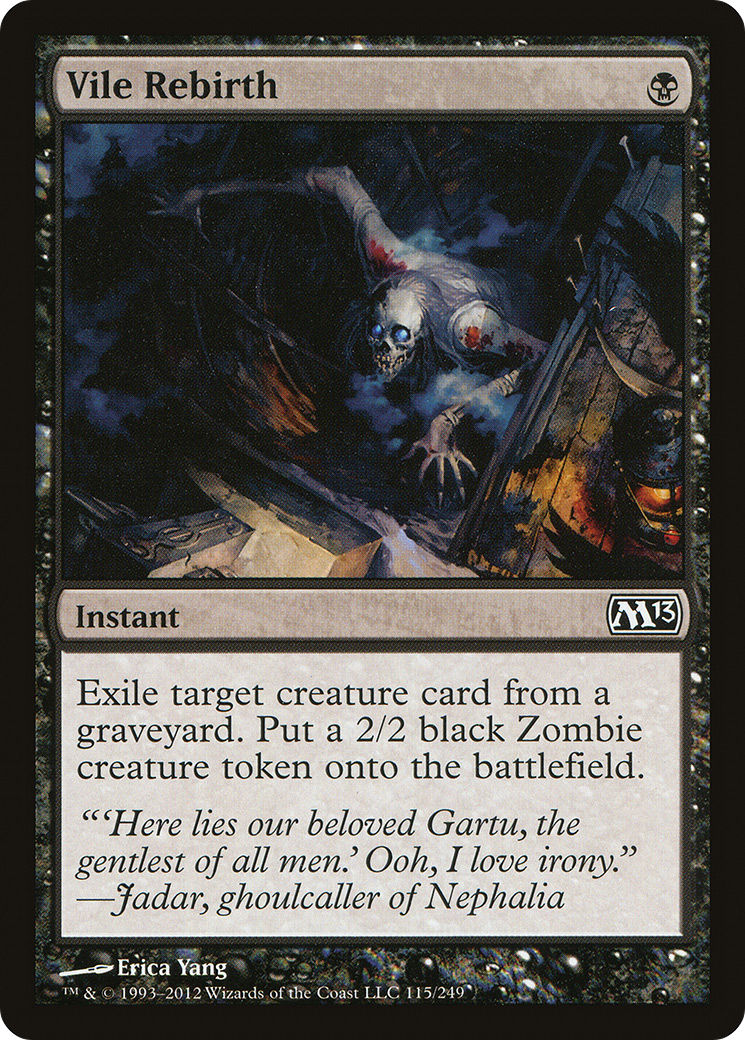 Vile Rebirth (M13-115) [Magic 2013] MTG Single Wizards of the Coast