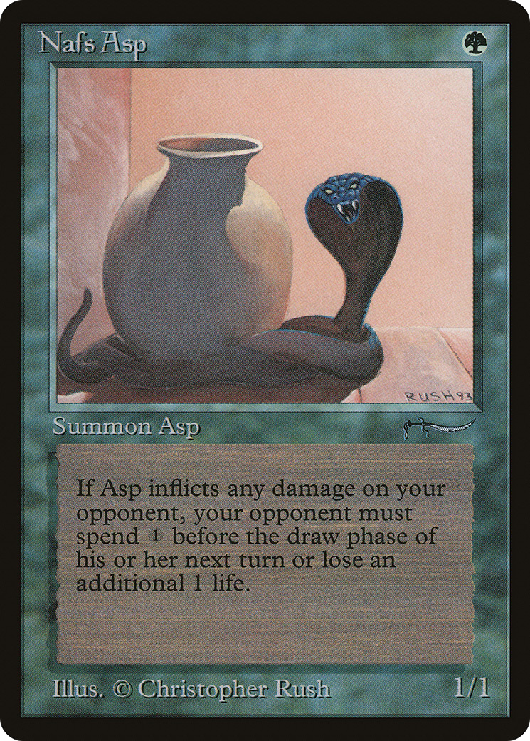 Nafs Asp (ARN-052) [Oldschool] Arabian Nights MTG Single Wizards of the Coast