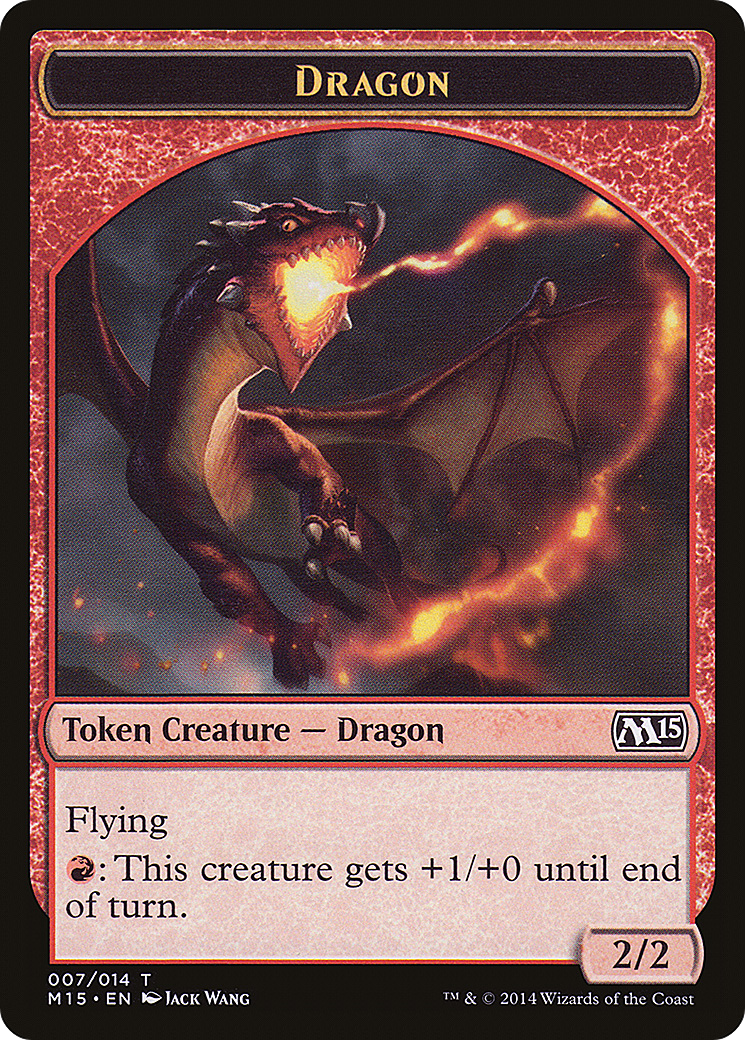 Dragon Token (M15-007) [Tokens] Magic 2015 Tokens MTG Single Wizards of the Coast