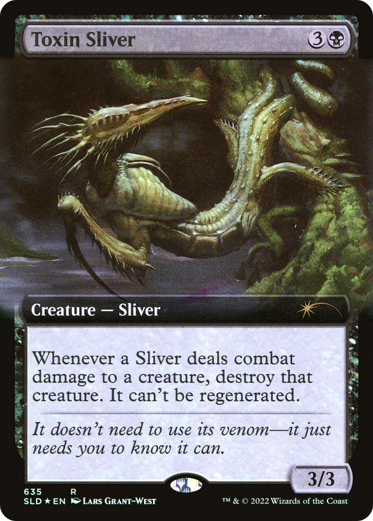 Toxin Sliver (SLD-635) [Secret Lair] Drop (Extended Art) Foil MTG Single Wizards of the Coast