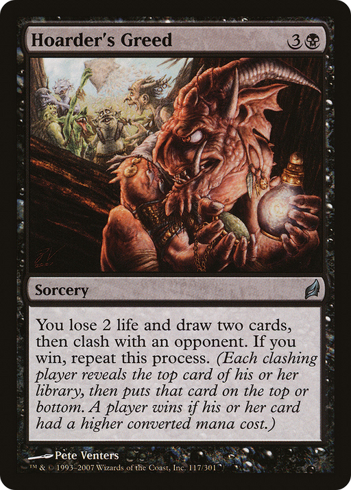 Hoarder's Greed (LRW-117) [Lorwyn] Foil MTG Single Wizards of the Coast
