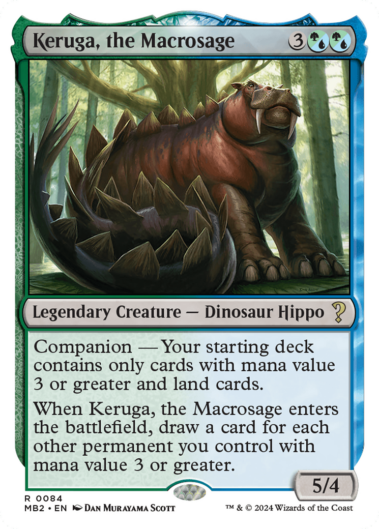 Keruga, the Macrosage (White Border) (MB2-084) [Mystery Booster] Mystery Booster 2 MTG Single Wizards of the Coast