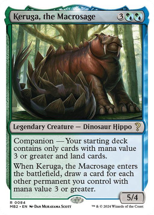 Keruga, the Macrosage (White Border) (MB2-084) [Mystery Booster] Mystery Booster 2 MTG Single Wizards of the Coast