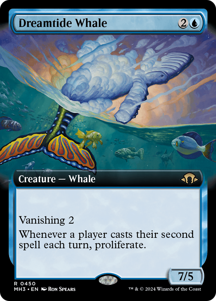 Dreamtide Whale (MH3-450) [Modern Horizons 3] (Extended Art) Foil MTG Single Wizards of the Coast