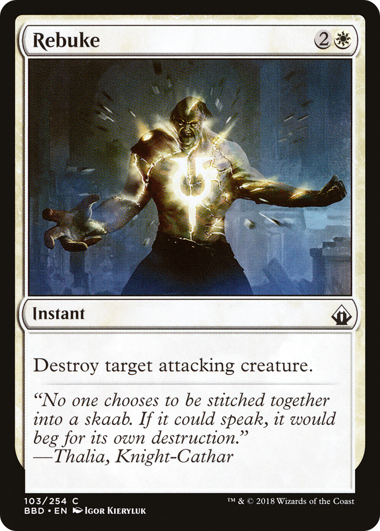 Rebuke (BBD-103) [Battlebond] Foil MTG Single Wizards of the Coast