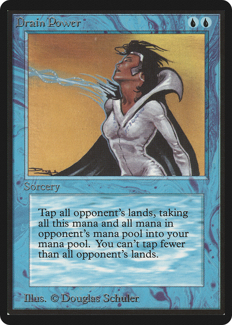 Drain Power (LEB-) [Oldschool] Limited Edition Beta MTG Single Wizards of the Coast