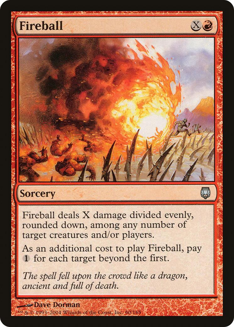 Fireball (DST-060) [Darksteel] Foil MTG Single Wizards of the Coast