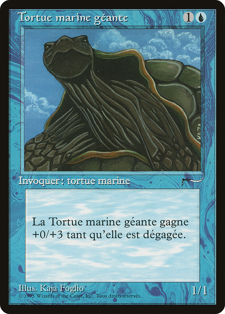 Giant Tortoise (French) - "Tortue marine geante" (REN-) [Renaissance] MTG Single Wizards of the Coast