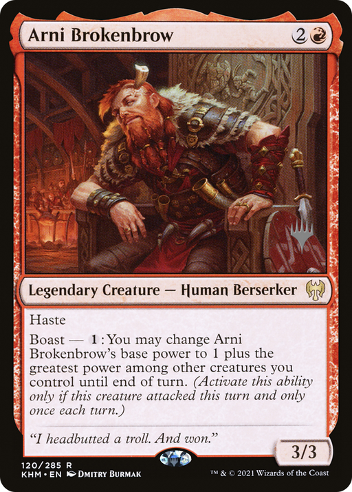 Arni Brokenbrow (PPKHM-120) [Kaldheim Promos] Foil MTG Single Wizards of the Coast