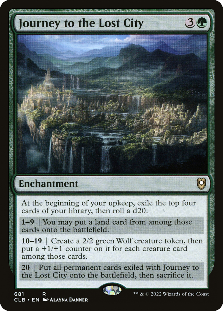 Journey to the Lost City (CLB-681) [Commander Legends: Battle for Baldur's Gate] MTG Single Wizards of the Coast