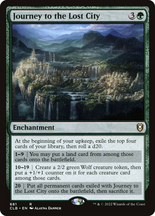 Journey to the Lost City (CLB-681) [Commander Legends: Battle for Baldur's Gate] MTG Single Wizards of the Coast