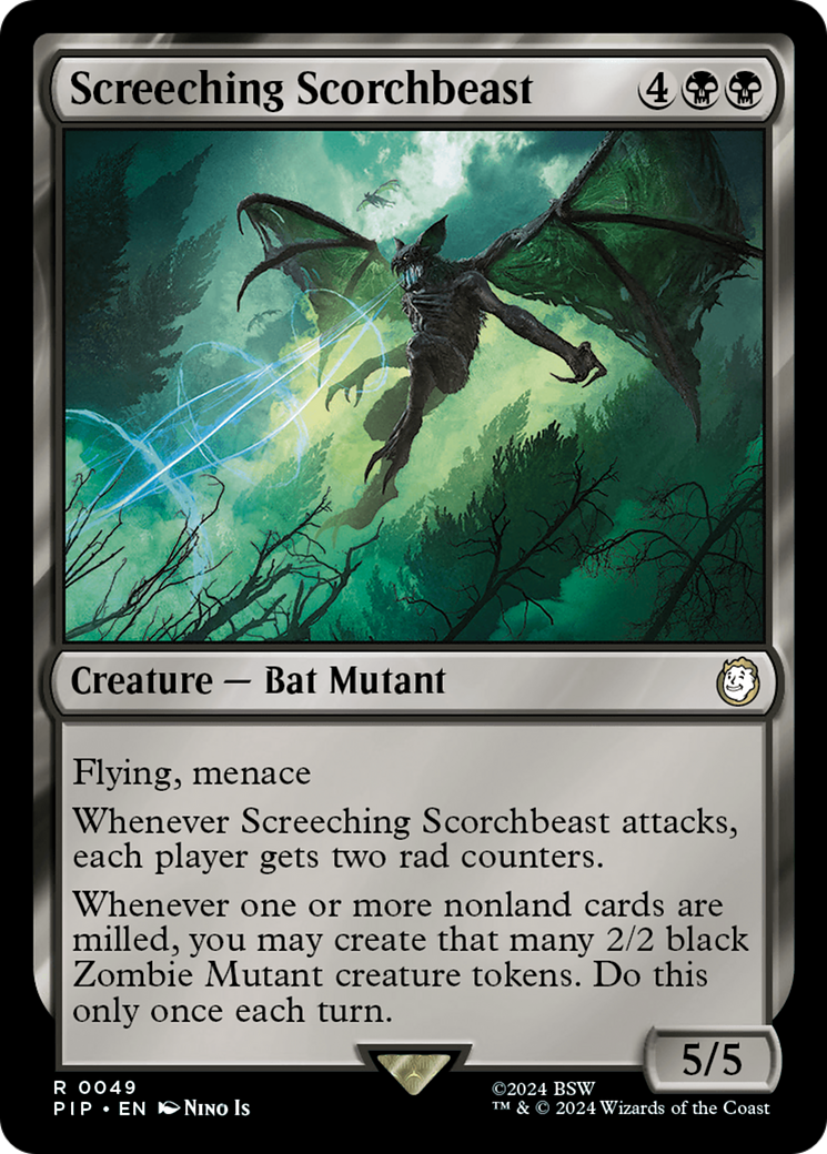 Screeching Scorchbeast (PIP-049) [Fallout] MTG Single Wizards of the Coast