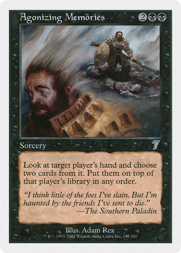 Agonizing Memories (7ED-117) [7th Edition] MTG Single Wizards of the Coast