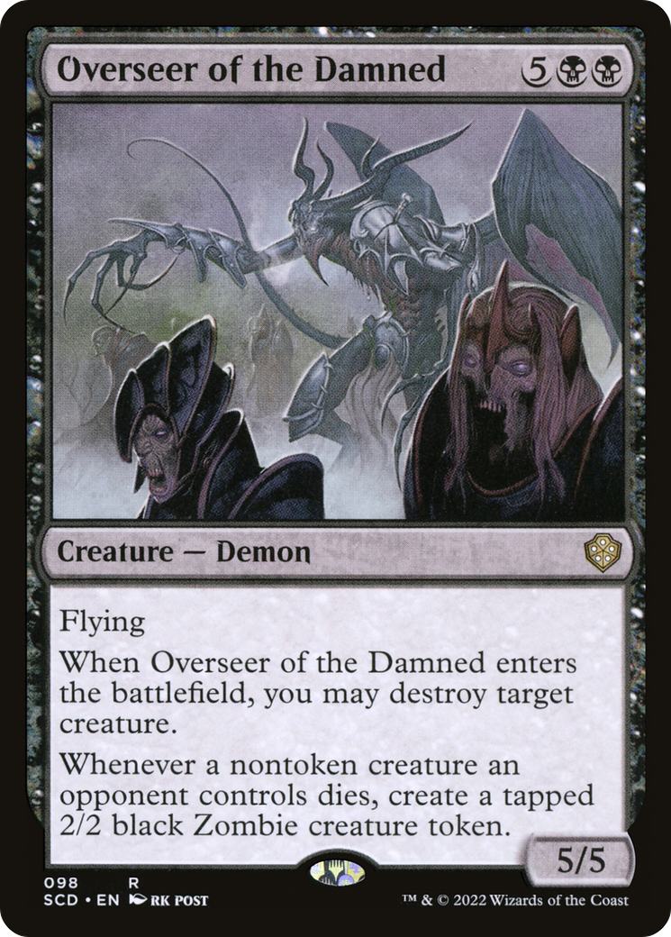 Overseer of the Damned (SCD-098) [Starter Commander Decks] MTG Single Wizards of the Coast