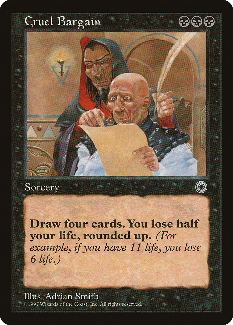 Cruel Bargain (POR-) [Misc] Portal MTG Single Wizards of the Coast