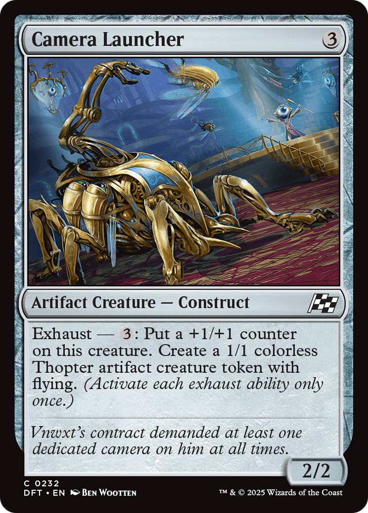 Camera Launcher (DFT-232) [Aetherdrift] MTG Single Wizards of the Coast