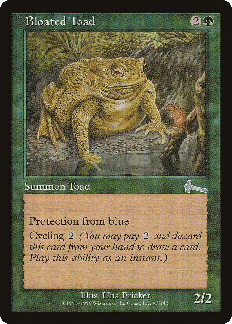Bloated Toad (ULG-097) [Urza's Legacy] MTG Single Wizards of the Coast