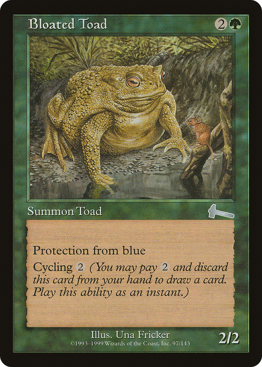 Bloated Toad (ULG-097) [Urza's Legacy] MTG Single Wizards of the Coast
