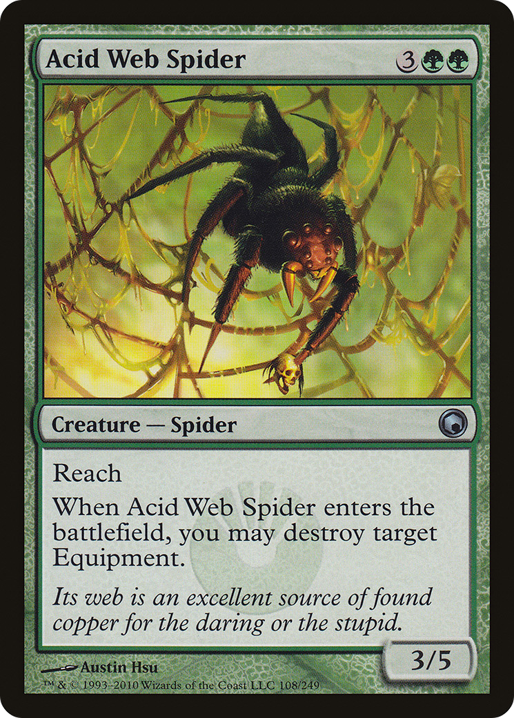 Acid Web Spider (SOM-108) [Scars of Mirrodin] MTG Single Wizards of the Coast