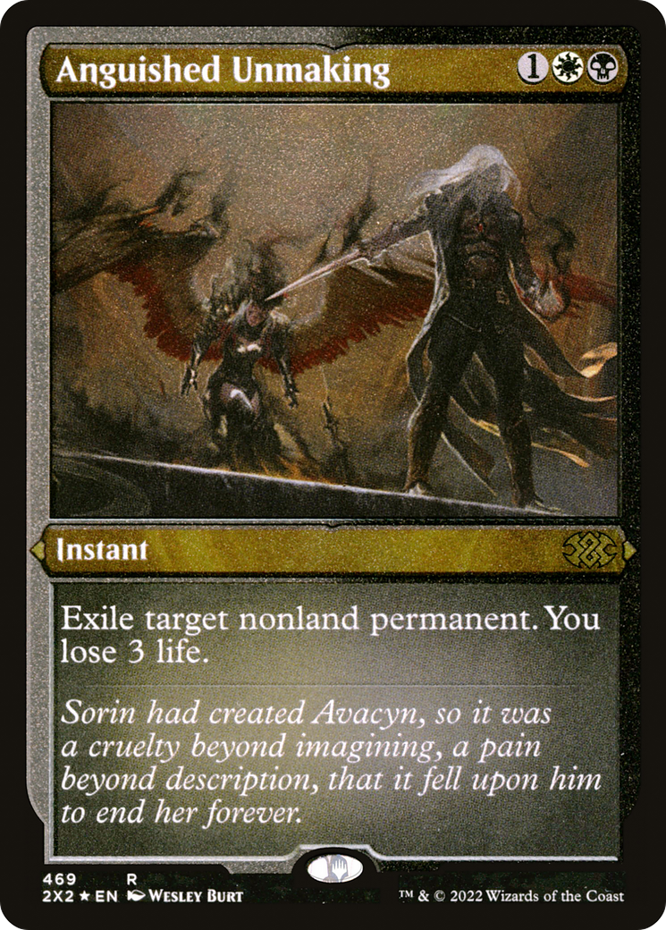 Anguished Unmaking (Foil Etched) (2X2-469) [Double Masters 2022] Foil MTG Single Wizards of the Coast