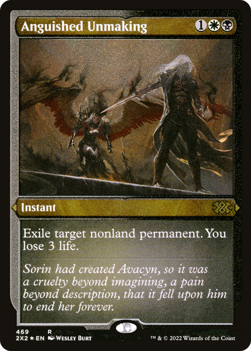 Anguished Unmaking (Foil Etched) (2X2-469) [Double Masters 2022] Foil MTG Single Wizards of the Coast
