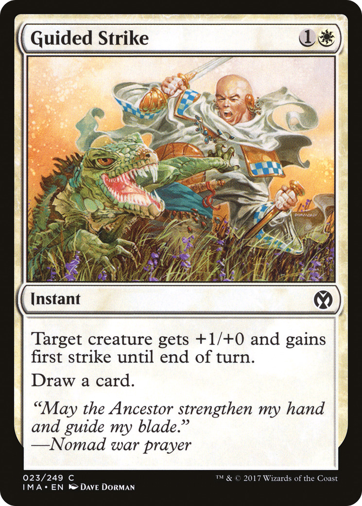 Guided Strike (IMA-023) [Iconic Masters] Foil MTG Single Wizards of the Coast