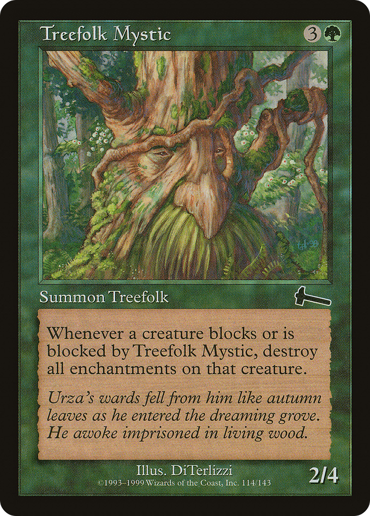 Treefolk Mystic (ULG-114) [Urza's Legacy] MTG Single Wizards of the Coast