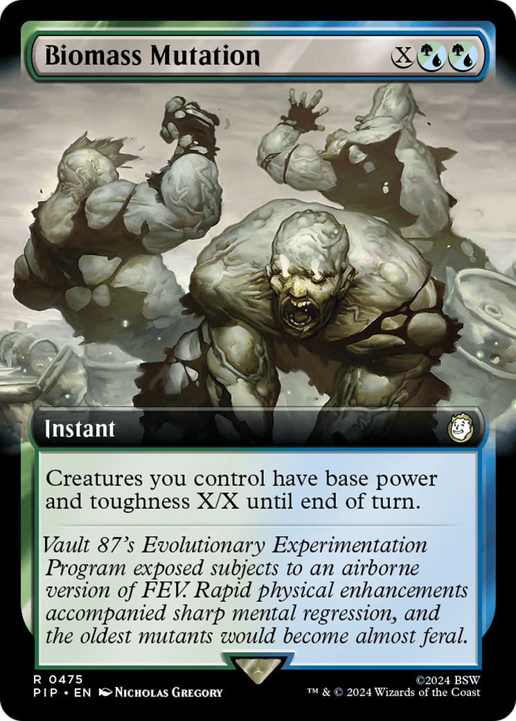 Biomass Mutation (PIP-475) [Fallout] (Extended Art) MTG Single Wizards of the Coast