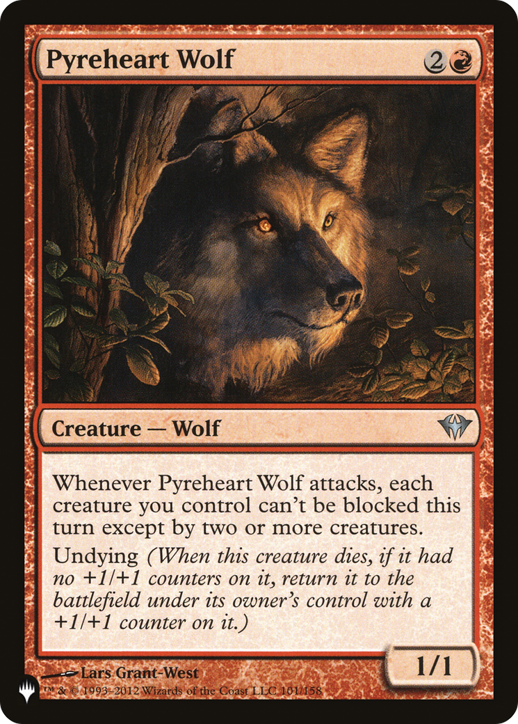 Pyreheart Wolf (LIST-DKA-101) [Mystery Booster] The List MTG Single Wizards of the Coast