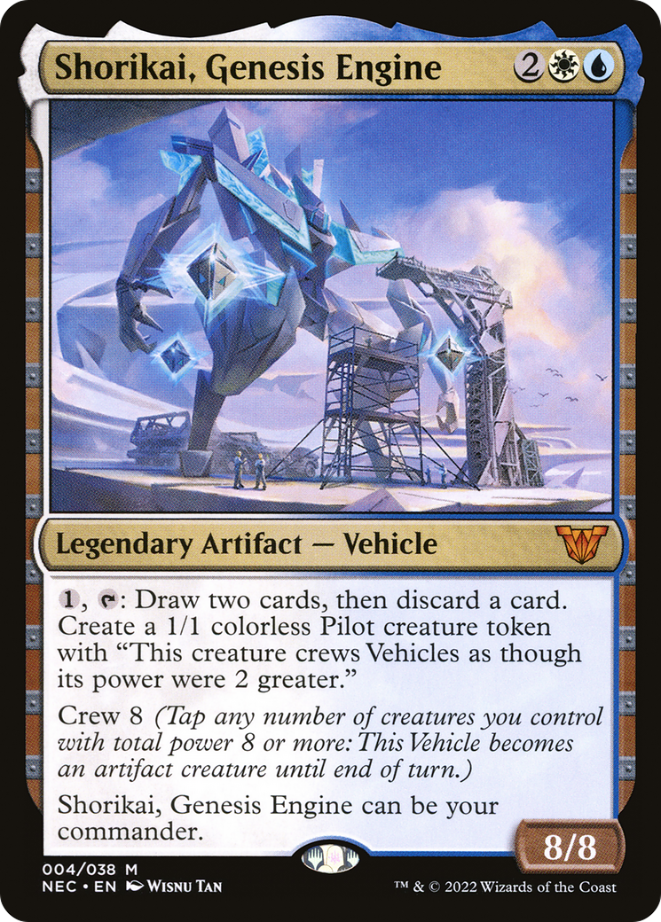 Shorikai, Genesis Engine (NEC-004) [Neon Dynasty Commander] Foil MTG Single Wizards of the Coast