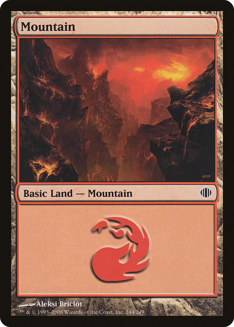 Mountain (ALA-244) [Shards of Alara] MTG Single Wizards of the Coast